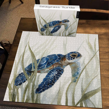 Seagrass Turtle Jigsaw Puzzle 1000 Pieces